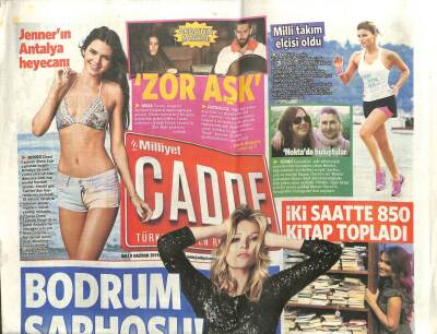 Milliyet Gazetesi Cadde Eki 9 Haziran 2015 - Bodrum Sarhoşu, Ardanın Şarkısı Zor Aşk GZ99965 - 1
