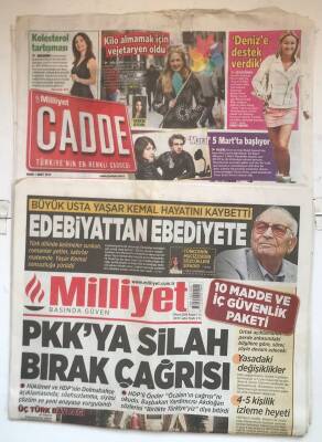 Milliyet Gazetesi Cadde Eki İle 1 Mart 2015 - PKKya Silah Bırak Çağrısı GZ7486 - 1
