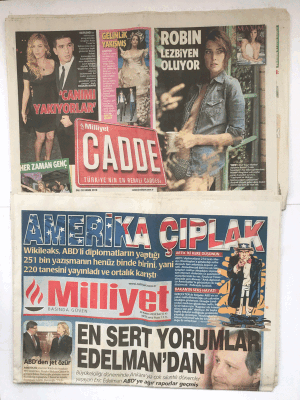 Milliyet Gazetesi Cadde Eki İle 30 Kasım 2010 - Bağdat Caddesinin Babası Aron Angel Öldü GZ5680 - 2