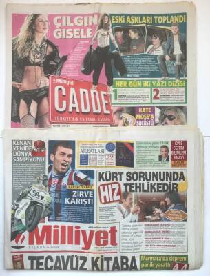 Milliyet Gazetesi Cadde Eki İle 4 Ekim 2010 - Buhar Kazanı Bomba Gibi Patladı 3 Ölü GZ7428 - 1