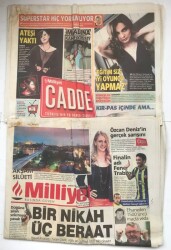 Milliyet Gazetesi Cadde Eki İle 9 Mayıs 2013 - Bir Nikah Üç Beraat GZ7022 - 2