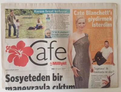 Milliyet Gazetesi Cafe Eki 25 Eylül 2007 - Şebnem Özinal Sosyeteden Bir Manevrayla Çıktım GZ31330 - 1