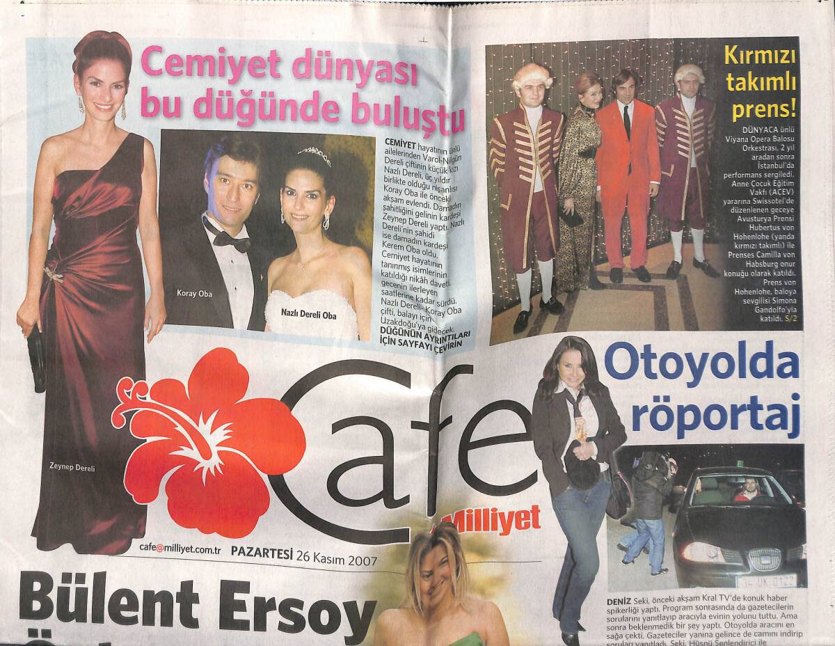 Milliyet Gazetesi Cafe Eki 26 Kasım 2007 - Bülent Ersoy Öykü'yü Gözetlemiş - Füsun Önal'ın Yaptığı Etik Mi ? GZ152957 - 1
