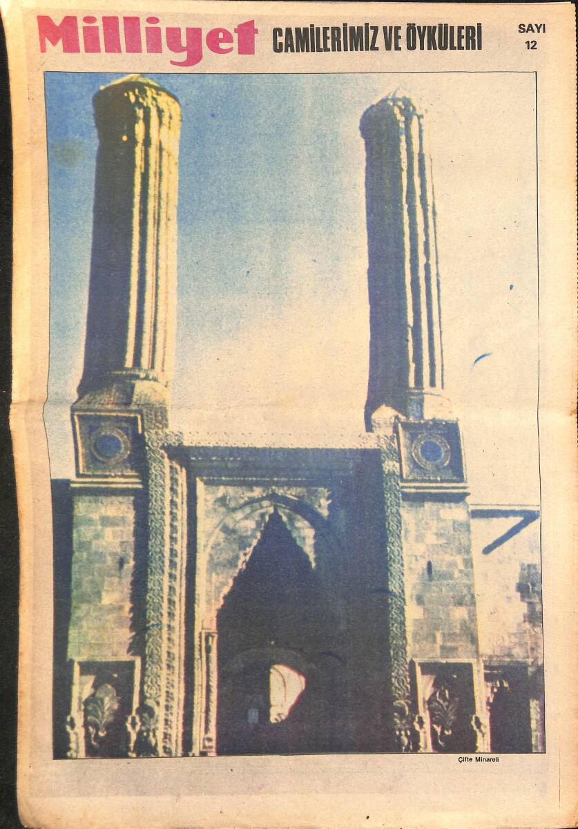 Milliyet Gazetesi Camilerimiz Ve Öyküleri Eki Sayı:12 - Çifte Minareli GZ154505 - 1
