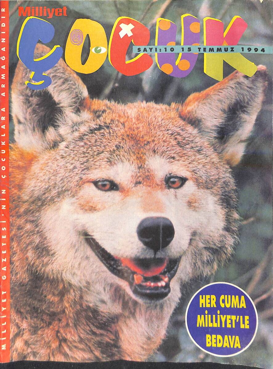 Milliyet Gazetesi Çocuk Eki 15 Temmuz 1994 Sayı: 10 NDR93111 - 1
