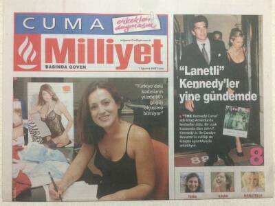 Milliyet Gazetesi Cuma Eki 1 Ağustos 2003 - Lanetli Kennedyler Yine Gündemde GZ47121 - 1