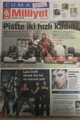 Milliyet Gazetesi Cuma Eki 23 Ağustos 2003-Türkiyenin Lara Croftları GZ45483 - 2