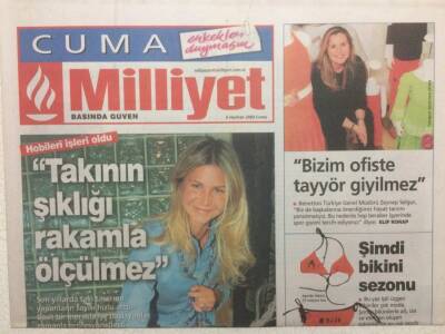 Milliyet Gazetesi Cuma Eki 6 Haziran 2003 - Takının Şıklığı Rakamla Ölçülmez GZ32647 - 1