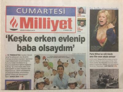 Milliyet Gazetesi Cumartesi 9 Temmuz 2005 - İbrahim Kutluay,Keşke Erken Evlenip Baba Olsaydım GZ47126 - 1