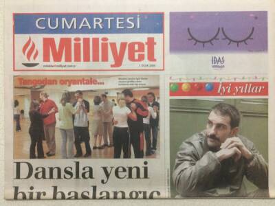 Milliyet Gazetesi Cumartesi Eki 1 Ocak 2005 - Cenk Ertan,Artık Kötü Adam Olmak İstemiyorum GZ32666 - 1