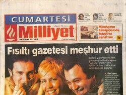 Milliyet Gazetesi Cumartesi Eki 1 Şubat 2003 - İbrahim Kutluay Vitrin İçin Modellik Yaptı GZ157652 - Gökçekoleksiyon