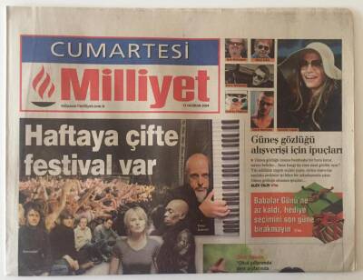 Milliyet Gazetesi Cumartesi Eki 12 Haziran 2004 - Futbolcu Ümit Davala ÜD2004 Adlı Rap Albümü Çıktı GZ22595 - 1