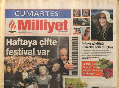 Milliyet Gazetesi Cumartesi Eki 12 Haziran 2004 - Yiğit Karaahmet,Albümü Daha Zengin Olayım Diye Yapmadım GZ97295 - 1