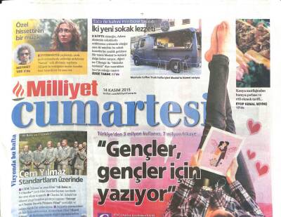 Milliyet Gazetesi Cumartesi Eki 14 Kasım 2015 - Cem Yılmaz Standartların Üzerinde GZ104485 - 1