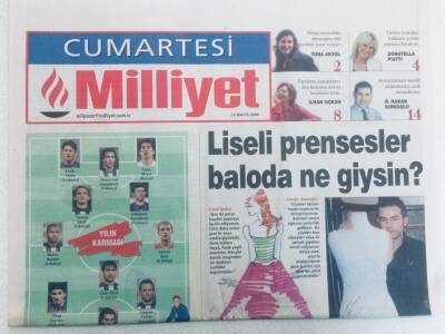 Milliyet Gazetesi Cumartesi Eki - 15 Mayıs 2004 - Liseli Prensesler Baloda Ne Giysin? GZ46316 - 2