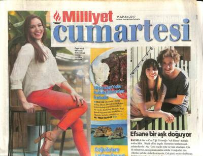 Milliyet Gazetesi Cumartesi Eki 15 Nisan 2017 - Özge Borak Adrenalin Dozu Yüksek Sporları Sevdiğini Söylüyor GZ105955 - 1