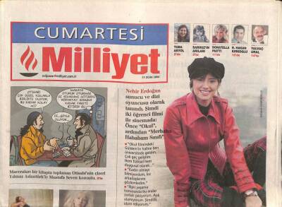 Milliyet Gazetesi Cumartesi Eki 17 Ocak 2004 - Nehir Erdoğan Sunucu Ve Dizi Oyuncusu Olarak Tanındı GZ81089 - 1