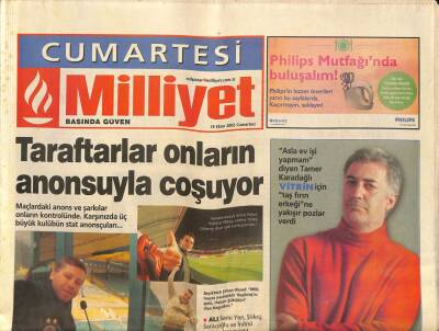 Milliyet Gazetesi Cumartesi Eki 19 Ekim 2002 - Mel Gibson İşaretler Filminde İnancını Yitirmiş , Eski Bir Rahibi Oynuyor GZ96462 - 1