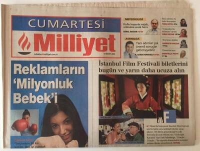 Milliyet Gazetesi Cumartesi Eki 19 Mart 2005 - İstanbul Film Festivali Biletlerini Daha Ucuza Alın GZ20620 - 1