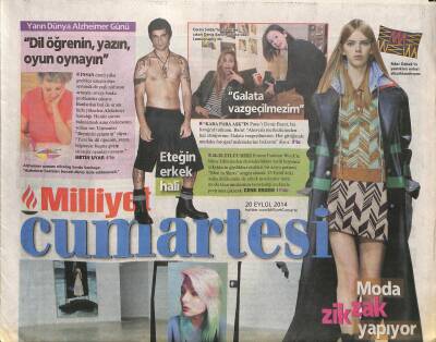 Milliyet Gazetesi Cumartesi Eki 20 Eylül 2014 - Kadınlar , Kuşlar , Yıldızlar Ve Joan Miro GZ117148 - 1