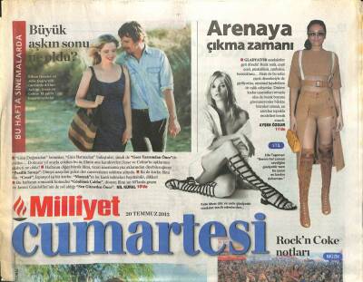 Milliyet Gazetesi Cumartesi Eki 20 Temmuz 2013 - Deniz Arcak Şarkı Söylemeyi Çok Özledim GZ105139 - 1