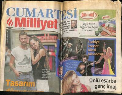 Milliyet Gazetesi Cumartesi Eki 21 Ağustos 2010 - Türkiye Konser Bileti Bilançosu GZ100842 - 1