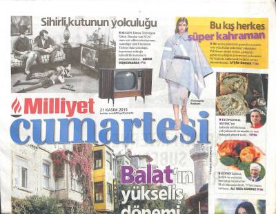 Milliyet Gazetesi Cumartesi Eki 21 Kasım 2015 - Balatın Yükseliş Dönemi GZ104980 - 1