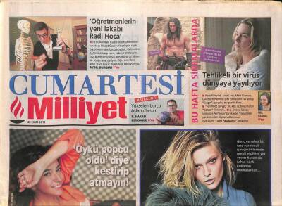 Milliyet Gazetesi Cumartesi Eki 22 Ekim 2011 - Metallica Ve Lou Reed Birlikte Üzdü - Eda Taşpınar Ve Maya Portakalda Yeni Trendin Takipçisi GZ96808 - 1