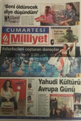 Milliyet Gazetesi Cumartesi Eki 23 Ağustos 2003-Nilüfer Giyinmekten Sıkıldım GZ45481 - 1