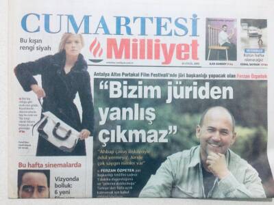 Milliyet Gazetesi Cumartesi Eki 24 Eylül 2005 - Ferhan Özpetek,Bizim Jüriden Yanlış Çıkmaz GZ43075 - 2