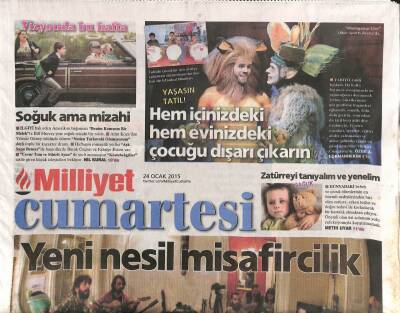 Milliyet Gazetesi Cumartesi Eki 24 Ocak 2015 - 93 Yaşındaki Mekan Tasarımcısı Iris Apfel , & Other Stories Markasının Yüzü Oldu GZ109666 - 1