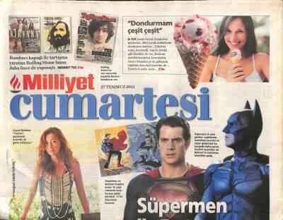 Milliyet Gazetesi Cumartesi Eki 27 Temmuz 2013 - X-Menin Wolverinei Tek Başına Japonyada GZ105676 - 1