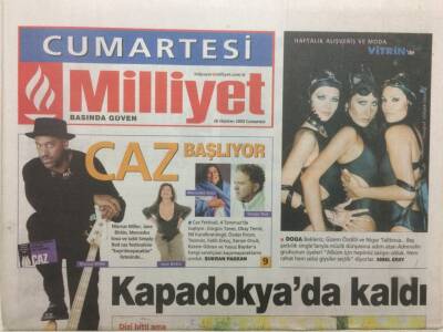 Milliyet Gazetesi Cumartesi Eki 28 Haziran 2003 - Ali Kocatepe Şarkılarıma Güveniyorum GZ32659 - 1