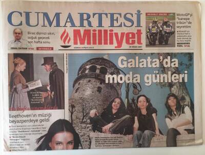 Milliyet Gazetesi Cumartesi Eki 28 Nisan 2007 - Galatada Moda Günleri GZ28002 - 1