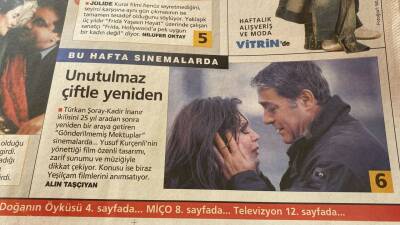 Milliyet Gazetesi Cumartesi Eki 29 Mart 2003 - Unutulmaz Çiftle Yeniden * Türkan Şoray - Kadir İnanır GZ114098 - 2