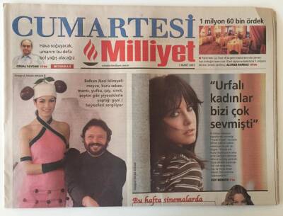 Milliyet Gazetesi Cumartesi Eki 3 Mart 2007 - Vildan Atasever Urfalı Kadınlar Bizi Çok Sevmişti GZ20705 - 1