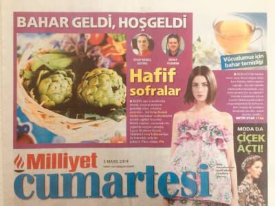 Milliyet Gazetesi Cumartesi Eki 3 Mayıs 2014 - Yeni Albüm Yeni Sibel Tüzün GZ38817 - 1