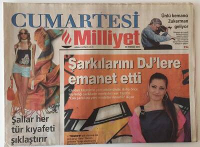 Milliyet Gazetesi Cumartesi Eki 30 Temmuz 2005 - Candan Erçetin Şarkılarını DJlere Emanet Etti GZ20629 - 1