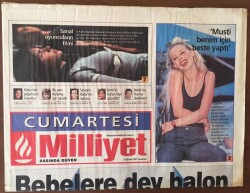 Milliyet Gazetesi Cumartesi Eki 4 Ağustos 2001-Şişme Lunaparklar Çocukların Yoğun İlgisini Çekiyor GZ6722 - 1