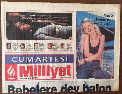 Milliyet Gazetesi Cumartesi Eki 4 Ağustos 2001-Şişme Lunaparklar Çocukların Yoğun İlgisini Çekiyor GZ6722 - 1