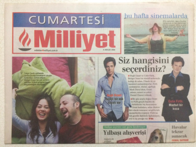 Milliyet Gazetesi Cumartesi Eki 4 Aralık 2004 - Özgü Namal Benimle Sevgili Olana Helal Olsun GZ24897 - 1