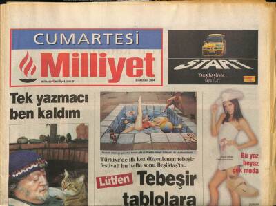 Milliyet Gazetesi Cumartesi Eki 5 Haziran 2004 - Mehmet Eyüboğlu, Tek Yazmacı Ben Kaldım GZ97296 - 1