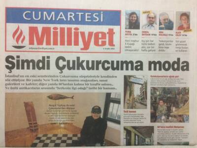 Milliyet Gazetesi Cumartesi Eki 6 Aralık 2003 - Nurgül Yeşilçayda Evini Çukurcumadan Döşüyor GZ32660 - 1