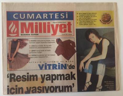 Milliyet Gazetesi Cumartesi Eki 8 Aralık 2001 - 82 Yaşındaki Ressam Avni Arbaşın 60 Yıl Boyunca Yaptığı Yaklaşık 200 Resim İş Sanatta Sergileniyor GZ22576 - 1