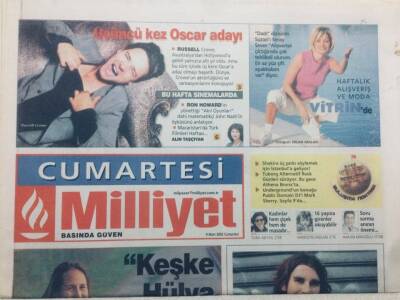 Milliyet Gazetesi Cumartesi Eki 9 Mart 2002 - İpek ŞenoğluKeşke Hülya Avşarlar Çoğalsa GZ47529 - 1