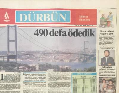 Milliyet Gazetesi Dürbün Eki 21 Ocak 1990- Ezilmişliğimizi Yırtacak Gelişme GZ36534 - 1