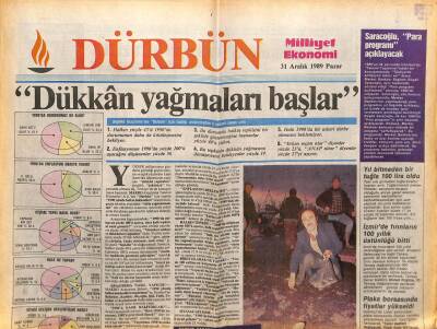 Milliyet Gazetesi Dürbün Eki 31 Aralık 1989 - Bağımsız Türkiye Projesi Canlanıyor GZ75011 - 1