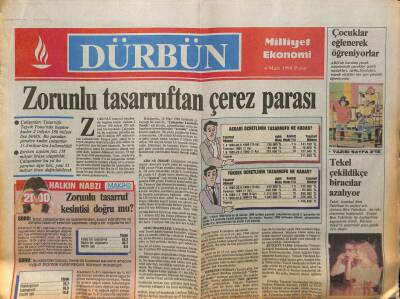 Milliyet Gazetesi Dürbün Eki 4 Mart 1990 - Zorunlu Tasarruftan Çerez Parası GZ75015 - 1