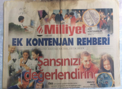 Milliyet Gazetesi Ek Kontenjan Eki 7 Ekim 2002 - Şansınızı Değerlendirin GZ21557 - 1