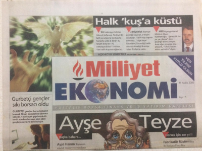 Milliyet Gazetesi Ekonomi Eki 31 Aralık 2000 - Halk Talihine Küstü GZ24863 - 1